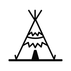 Teepee Shelter Dwelling Commercial Icon © OrchiDesign