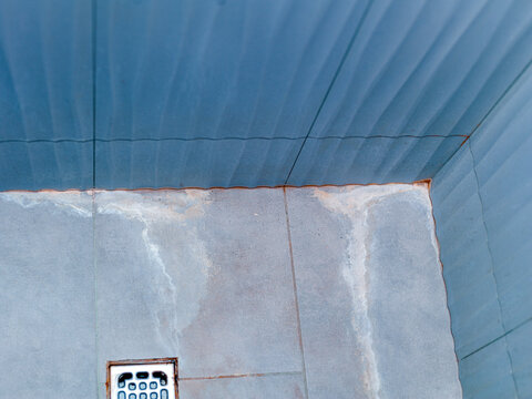 shower floor with stains