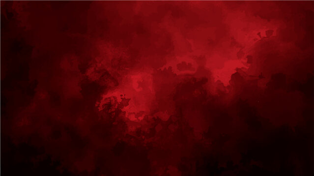 Vector Crimson clouds dominate a dark atmosphere evokes intense emotion , dramatic and surreal and abstract and gloomy with nebulous forms floats and texture rich and profound