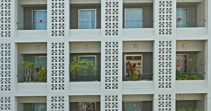 Vew from inside the car, a view of Japanese city