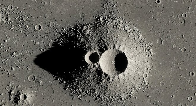 Black cat silhouette with glowing green eyes on starry background