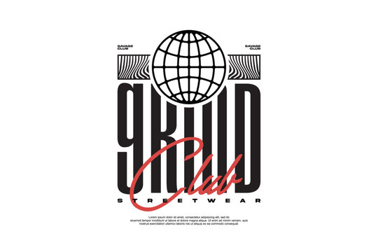 future style streetwear design vector 