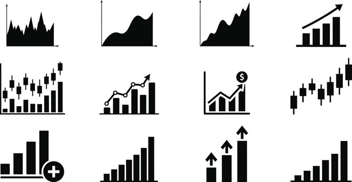 Business growth financial charts data analysis market trends and investment strategies