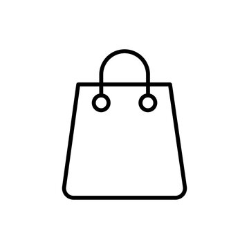Shopping Bag Retail Line Icon