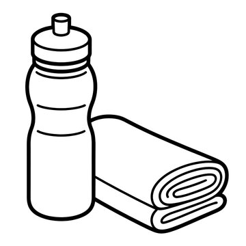 Essential Workout Hydration: Water Bottle, Towel, Fitness Accessories for an Active Lifestyle