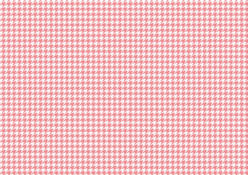 【日本の伝統模様】千鳥・千鳥格子のシームレスパターン（赤系） / Chidori & Chidori-goushi (Houndstooth) &ndash; Japanese Traditional Seamless Pattern Set  (Red Tones)