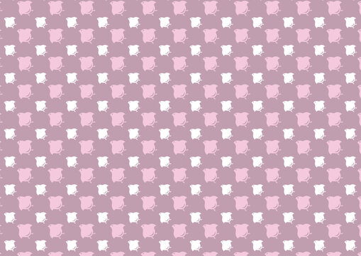 【日本の伝統模様】千鳥・千鳥格子のシームレスパターン（赤系） / Chidori & Chidori-goushi (Houndstooth) &ndash; Japanese Traditional Seamless Pattern Set  (Red Tones)