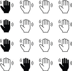 Fototapeta premium Check mark icon set with tick symbols in circle and square styles for approval verification concepts