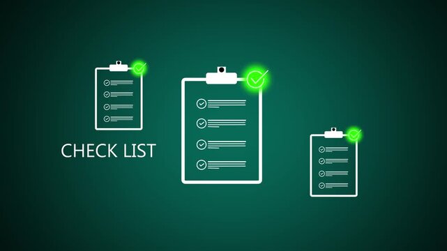Business professional completing checklist and digital survey form for task management and productivity tracking. Concept of performance evaluation, workflow management, and operational efficiency