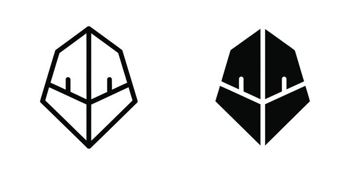 Contrast comparison of geometric shield designs with central cross elements and castle battlements