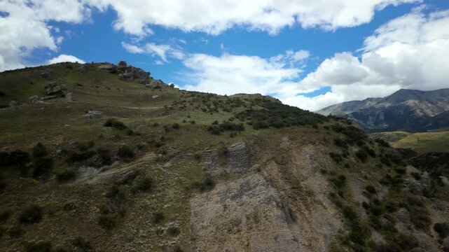 Rocky Mountain Ridge Under Blue Sky