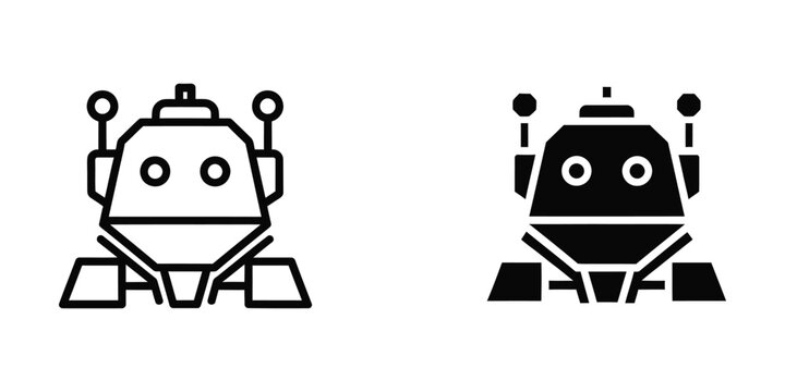 Contrasting robot designs with different visual styles and color schemes