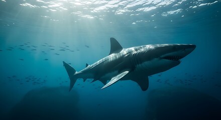 Fototapeta premium Shark underwater