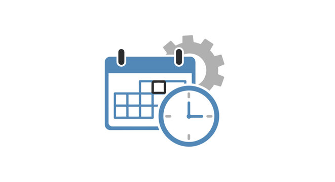 Clock Calendar Time Schedule.
