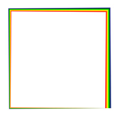 Obraz premium Square Rainbow Gradient Border Frame Colorful Abstract Background