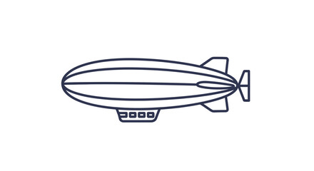 Airship Blimp Dirigible Aircraft Vehicle. © Yakup