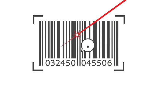 Barcode Scanner Code Symbol Identification.
