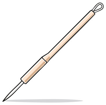 Facial Pimple Extractor Tool With Loop and Needle for Skincare Therapy