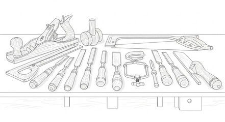 Fototapeta premium Assorted collection of screwdrivers and tools.