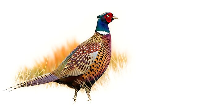 A cautious female Black grouse in the middle of lush green environment near Kusama.
