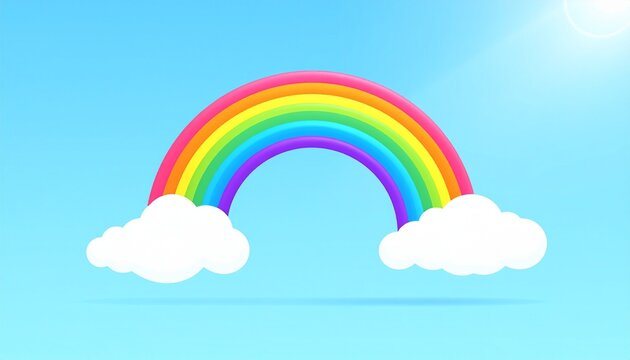 rainbow and clouds