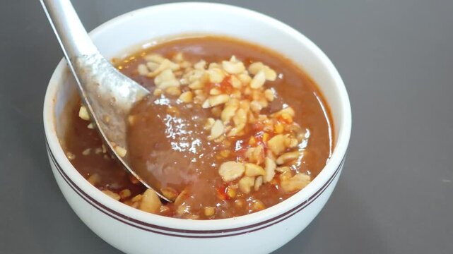 Nem Nuong dipping sauce (Vietnamese food)