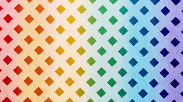 Vibrant rainbow colored diamond pattern background with gradient effect