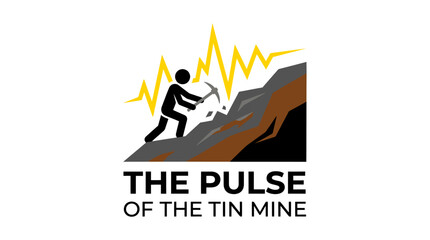 Obraz premium Mining Concept Depicting The Pulse of the Tin Mine