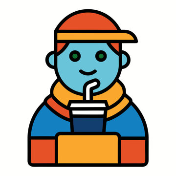 Cartoon builder with helmet vector illustration construction worker character in safety hardhat uniform design