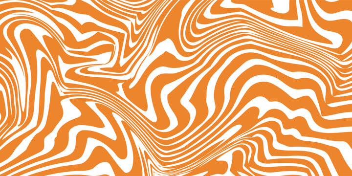 Wavy caramel background. Vector pattern with candy texture. Liquid chocolate illustration