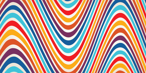 Colorful striped background. Vector illustration © firmansyah