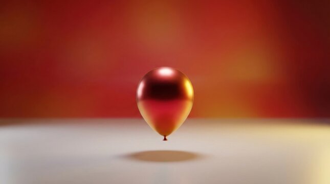 A vibrant red and yellow object capturing attention with its bright colorful design and playful aesthetic appeal