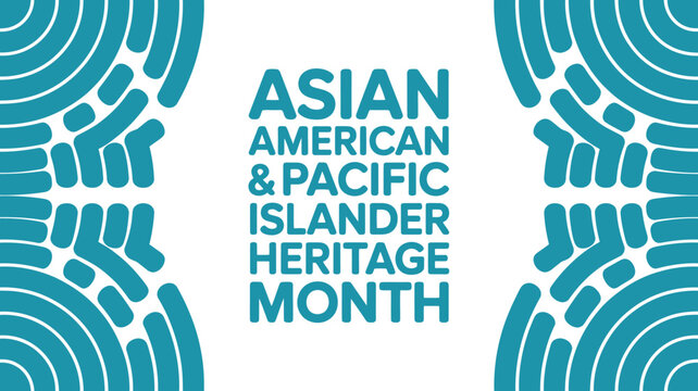 Asian American and Pacific Islander Heritage Month celebration graphic design