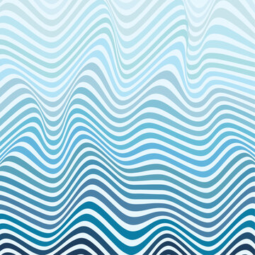 Abstract blue wavy fractal pattern featuring smooth flowing lines and cleanical aesthetic, ideal for modern backgrounds, textiles, wallpapers, and branding.