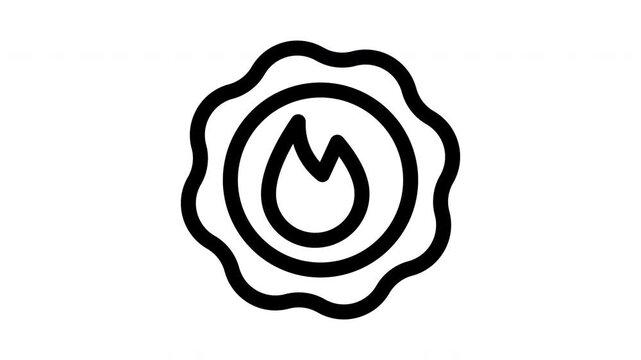 emblem minimalist stroke animation