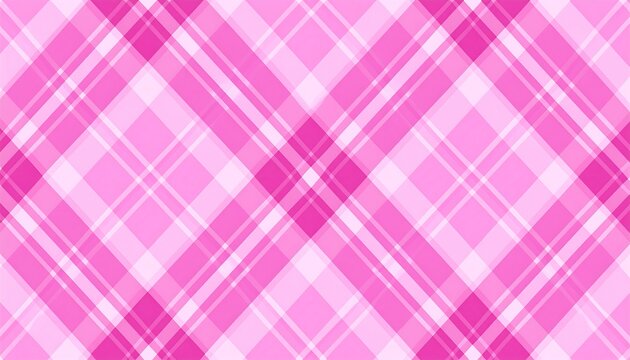 Soft pink plaid pattern with intersecting lines and varying shades, creating a repetitive, symmetrical design. The design gives a feminine feel