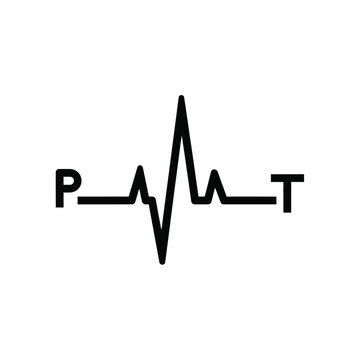 ECG Heartbeat Pulse Line Graph.