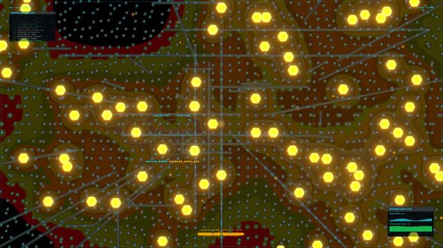 Future Cybersecurity SOC Data Matrix - Premium VFX Overlay