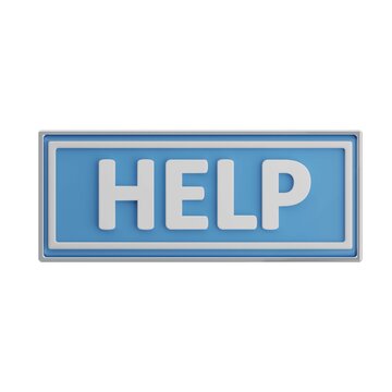 Digital help icon for customer support, website navigation, or assistance prompts in applications.