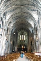 Obraz premium Bordeaux Cathedral Cathédrale-Primatiale Saint-André de Bordeaux