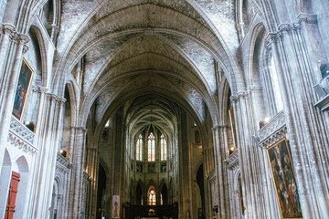Naklejka premium Bordeaux Cathedral Cathédrale-Primatiale Saint-André de Bordeaux