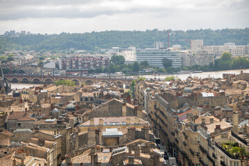 Obraz premium scenic view of Bordeaw from Pey-Berland Tower