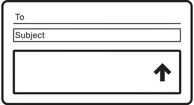 Black Arrow Pointing Upward Directional Icon.