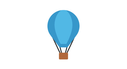 Blue Hot Air Balloon Illustration. © Bani