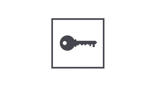 A single old metal key.