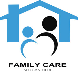 Fototapeta premium family logo vector
