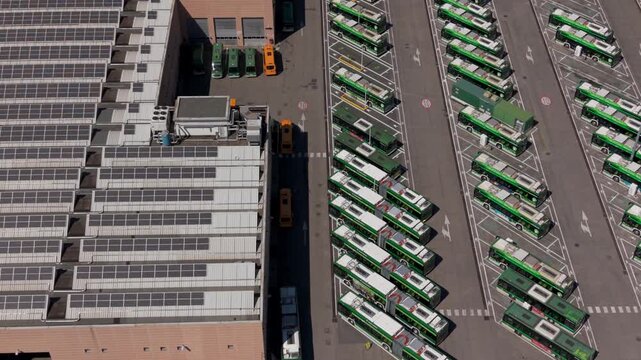 Sustainable Electric Bus Depot Charging Milan Italy