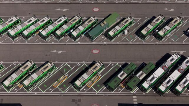 Electric Bus Charging Hub in San Donato Milan Italy