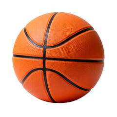 Fototapeta premium Orange Basketball with Black Lines