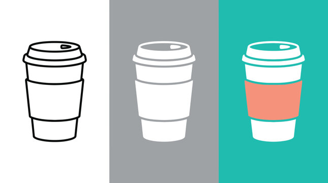 Colorful Disposable Coffee Cups